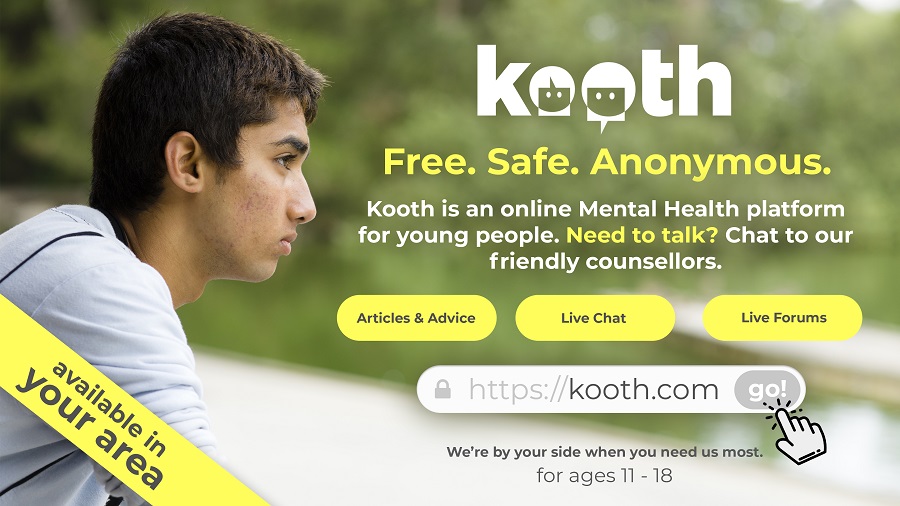 Kooth. Free. Safe. Anonymous. Kooth is an online mental health platform for young people. 